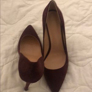 Maroon pumps